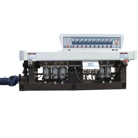CE Standard 9 Spindle Straight Line Glass Polishing Machine for 45 Degree Edge