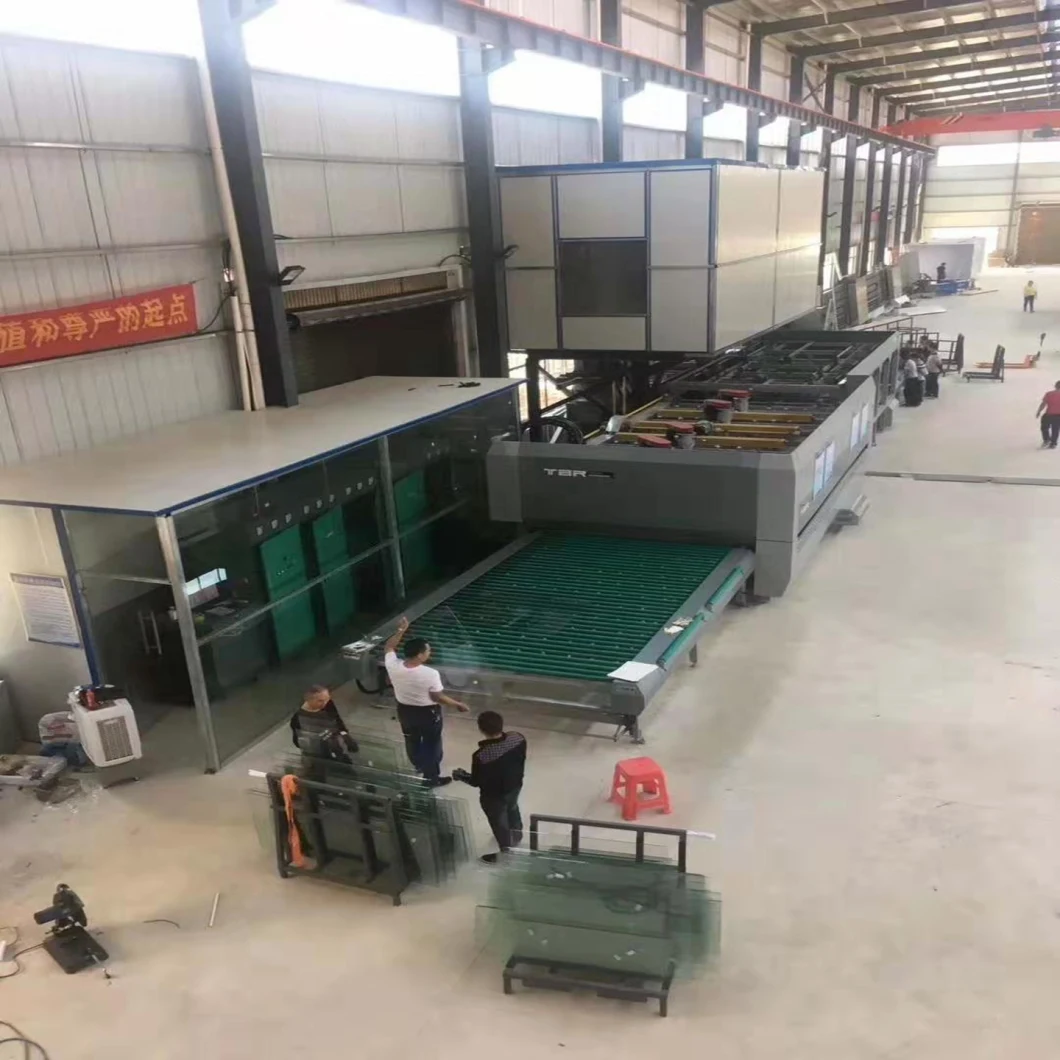 Flat Glass Tempering Furnace Machine with Blower Convection & Passing Quenching Tempered Glass Making Machines