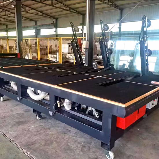 Automatic Double Turn Loading 4 Station Glass Cutting Line