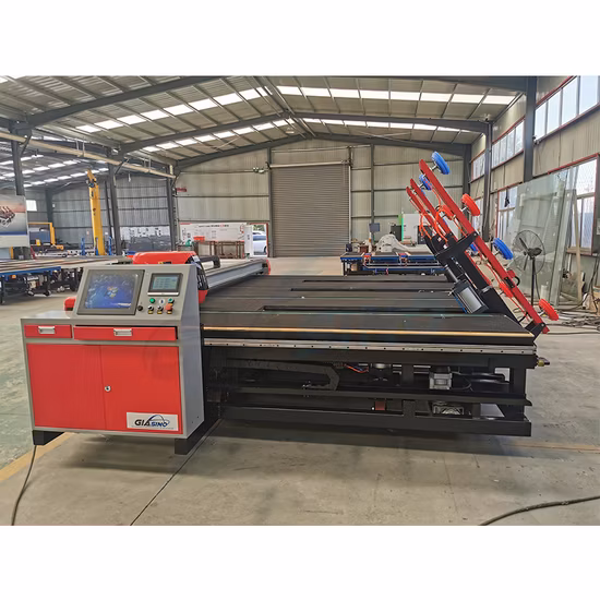 Glasherstellungsmaschine mit Multifunktions-Glasschneidemaschine/Ladearm/Brechtisch