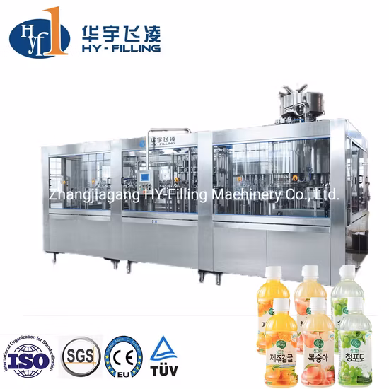 Aluminium Slim Tin Pet Can Glas Pet Bottle Fruchtsaft Milch Tee Milchgetränk kohlensäurehaltige Soft CSD Füllung Canning Sealing Line Trinkwasser-Abfüllmaschine