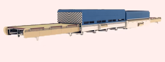 Maschine zur Herstellung von gehärtetem Glas, Maschine zum Härten von Glas, Maschine zum Härten von Glas.