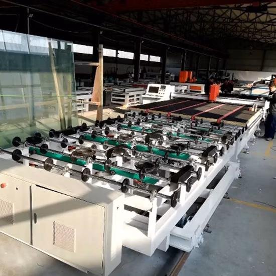 Automatische 4-Stationen-Glasschneidelinie mit doppelter Beladung